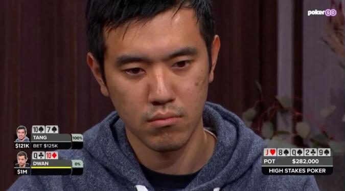 牌局分析 | Stanley Tang从Tom Dwan手中赢得407,000的彩池
